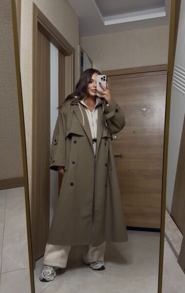 Camel Trençkot Oversize