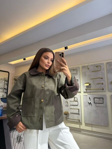 Haki Kısa Ceket